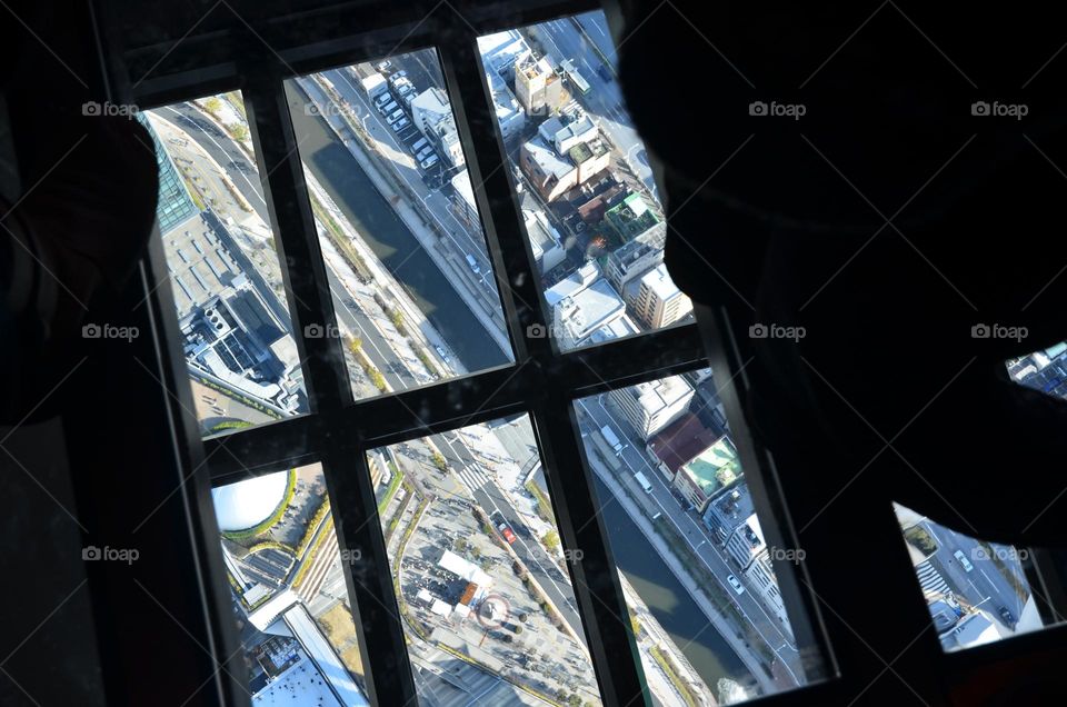 View through the glass