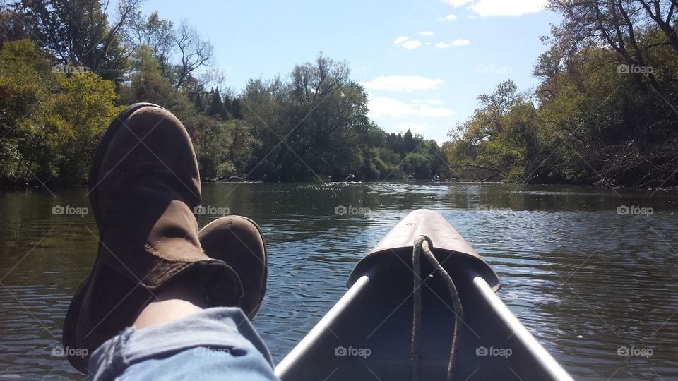 canoe relaxing