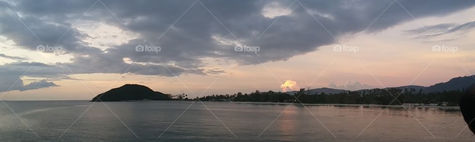Water, Sunset, Dawn, Landscape, Beach