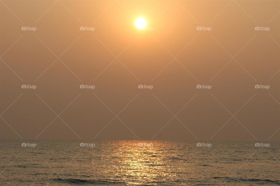 Bay of bengal sunset