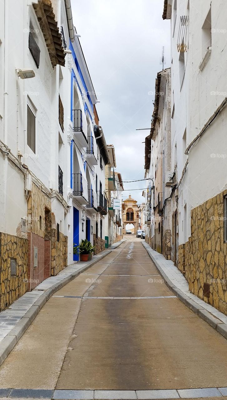 street of a small town in spain