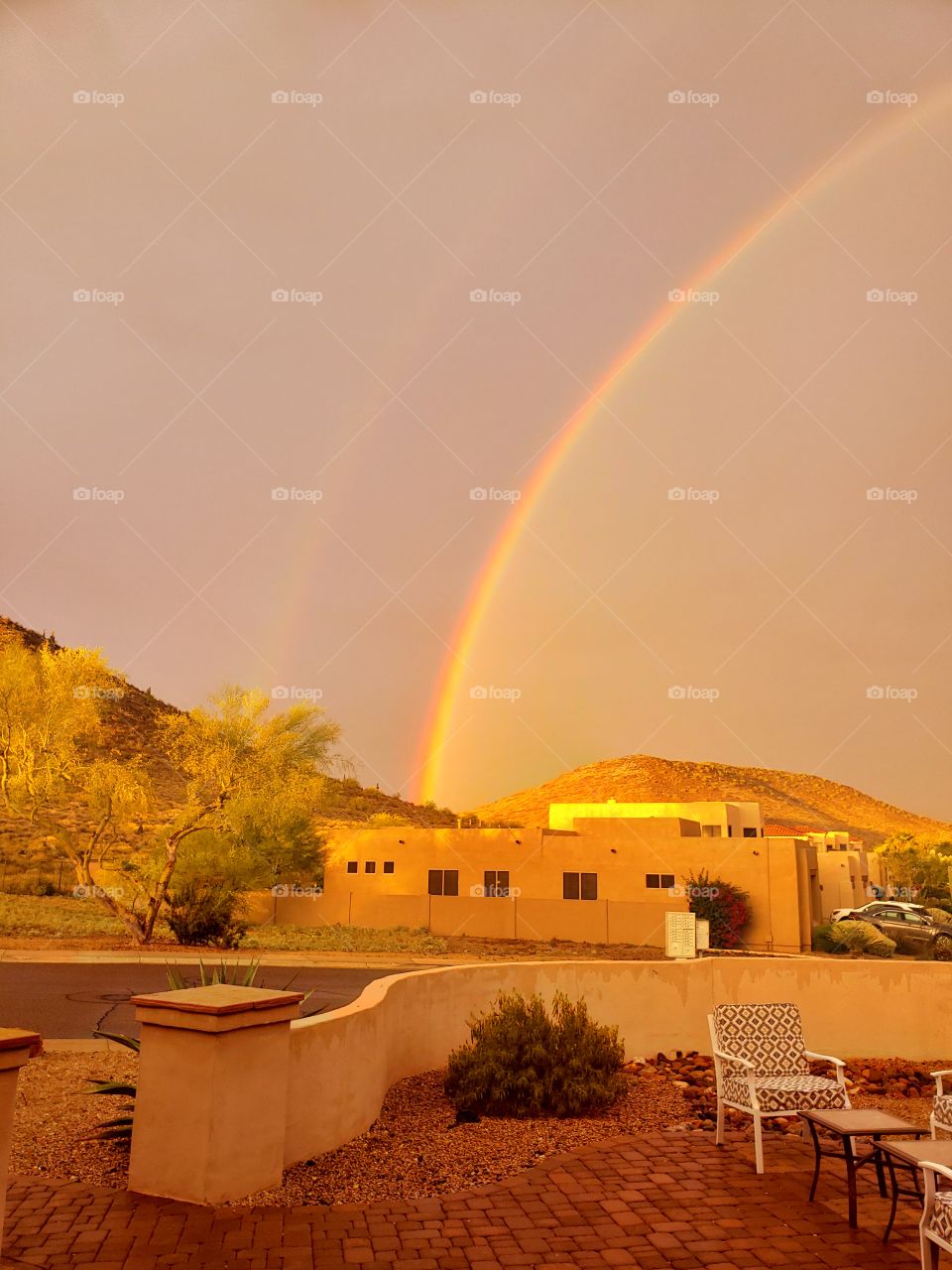 Rainbow In The Desert
