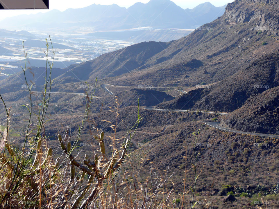 Mountains on Gran Canaria, Las Palmas, Spain.