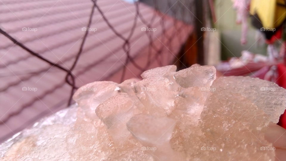 in some European countries it is full of snow but in tropical countries and in my house there are only ice cubes from the refrigerator