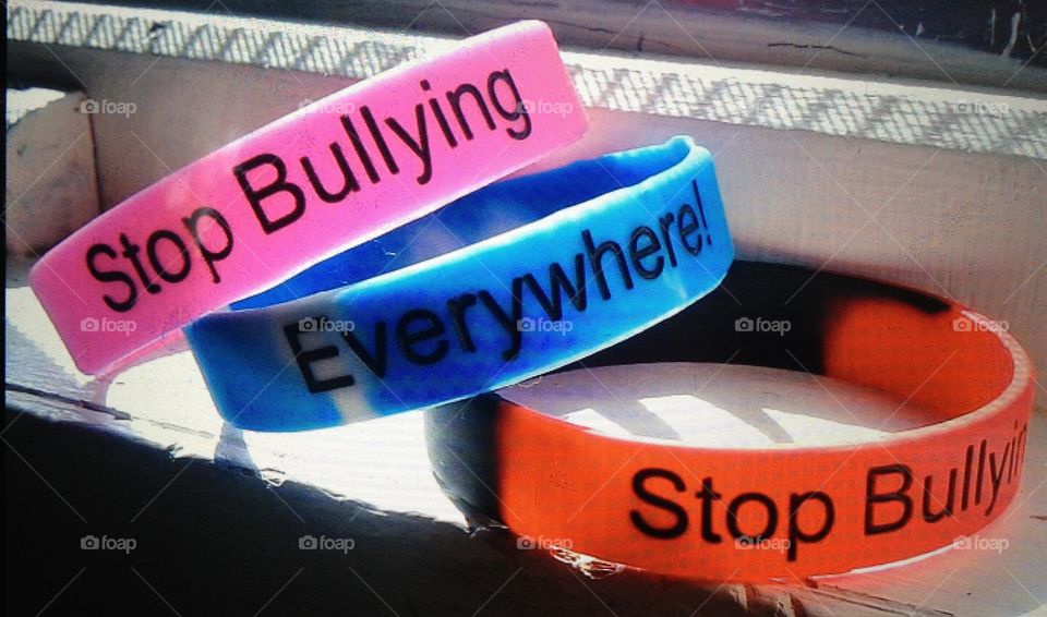 Stop Bullying Everywhere! Pink, blue
