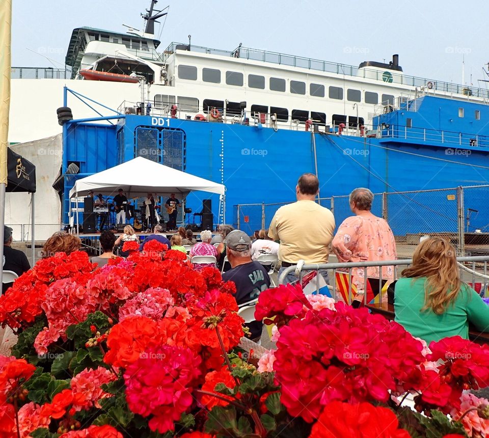 Music festival on the pier