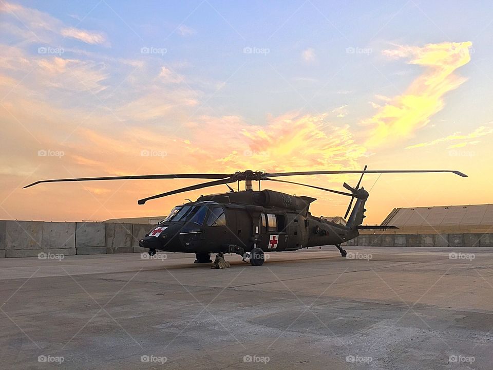 Medevac aircraft at the ready in Central Iraq