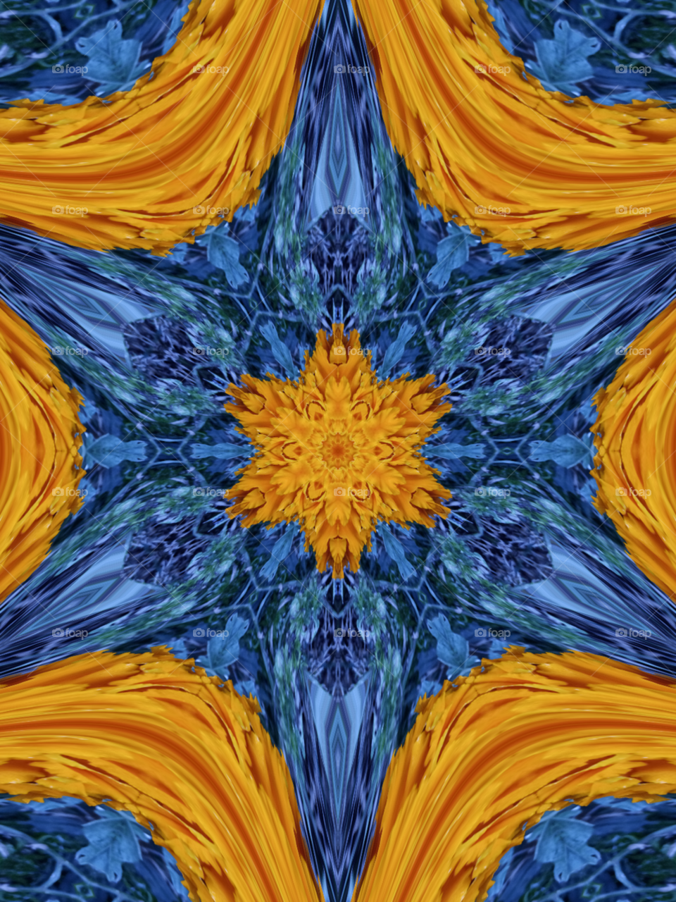 Distorted image caleidoscop