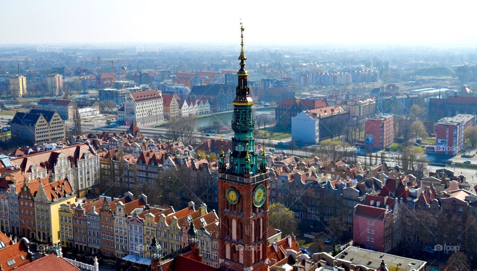 Gdansk landmark - view from above 