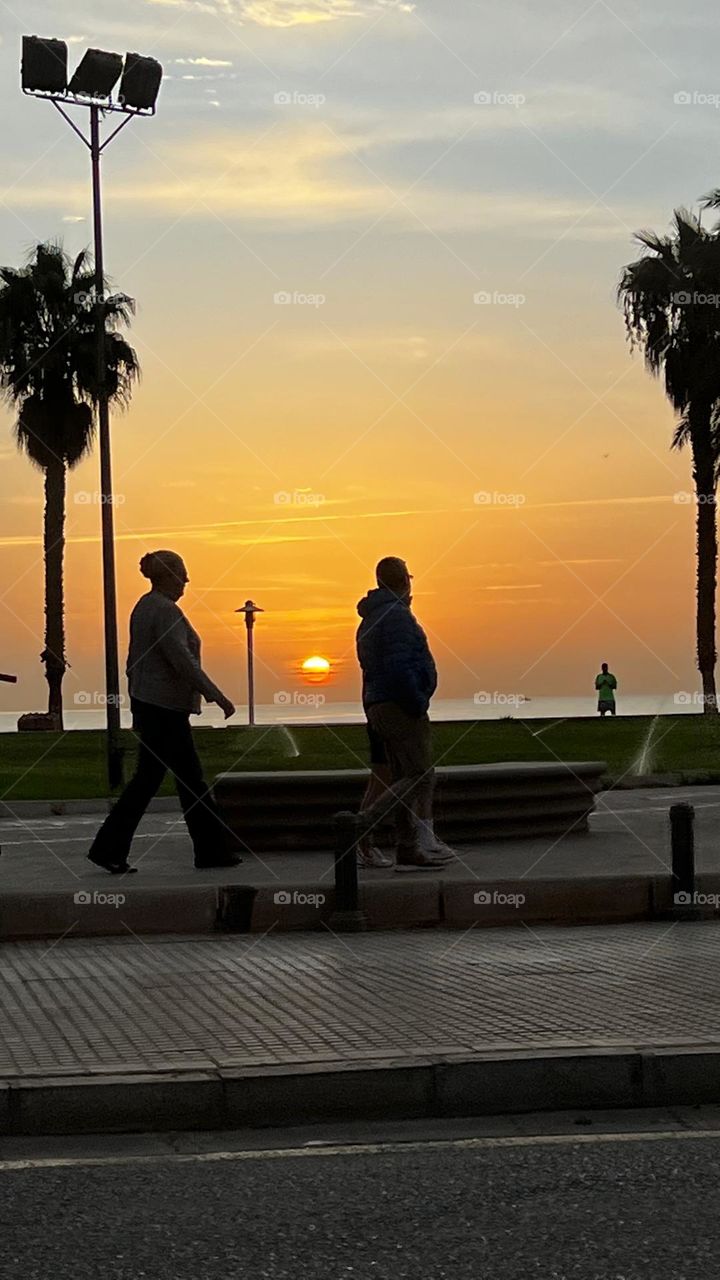 Malaga sunset