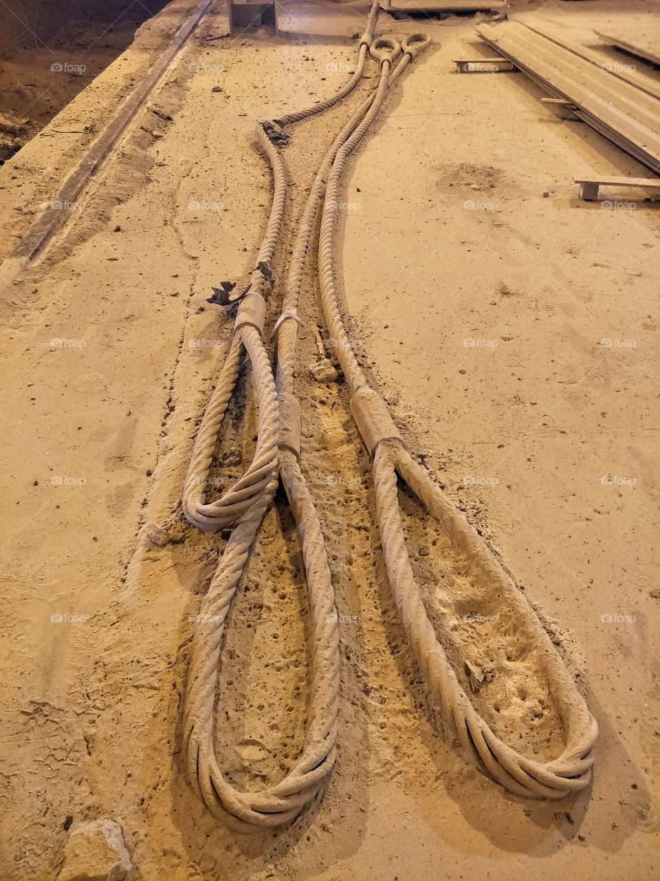 Large sling of crane.