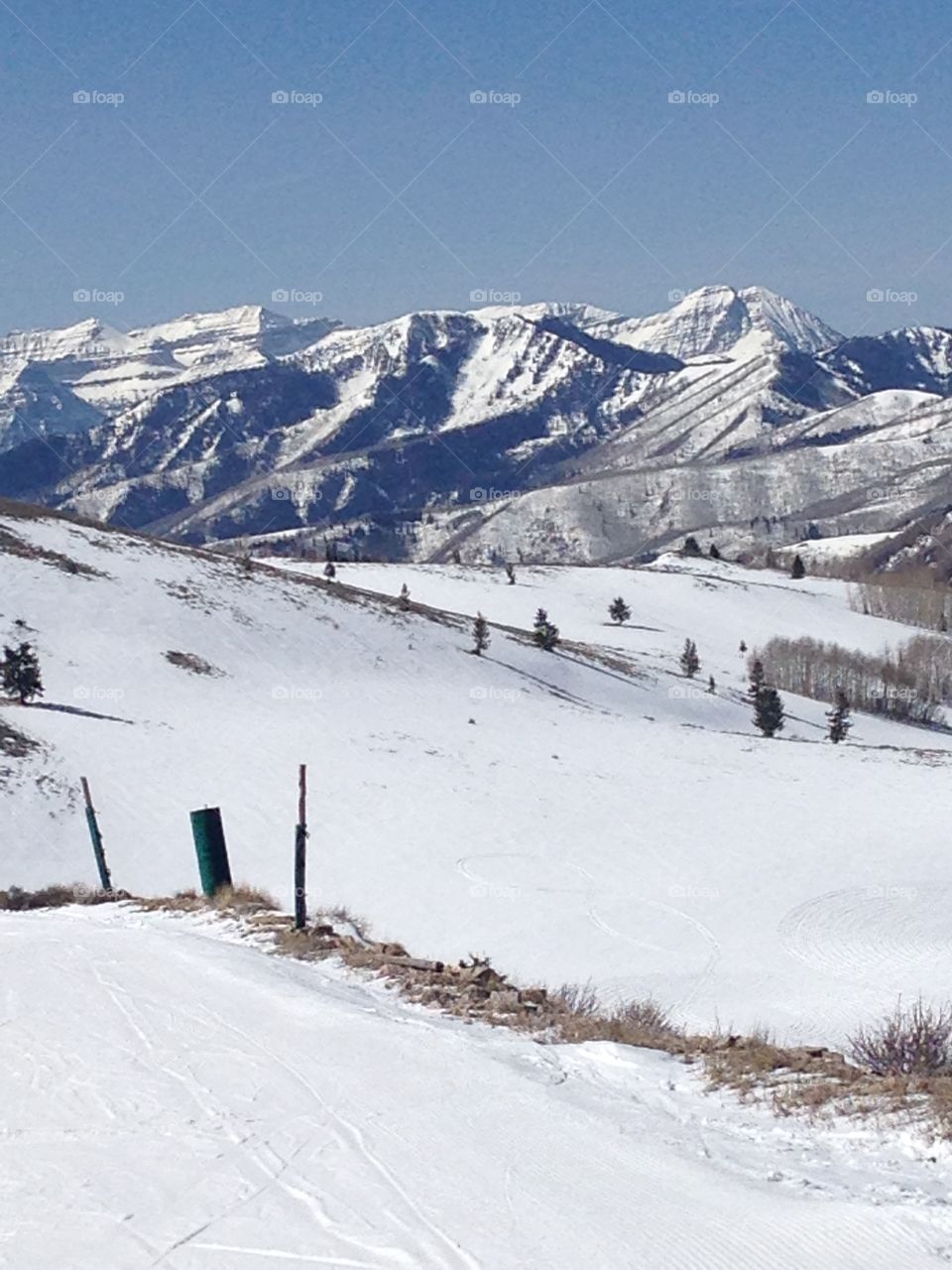 Snow ridge. Solitude