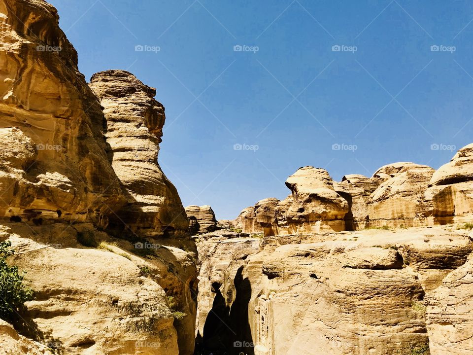 A rocky canyon