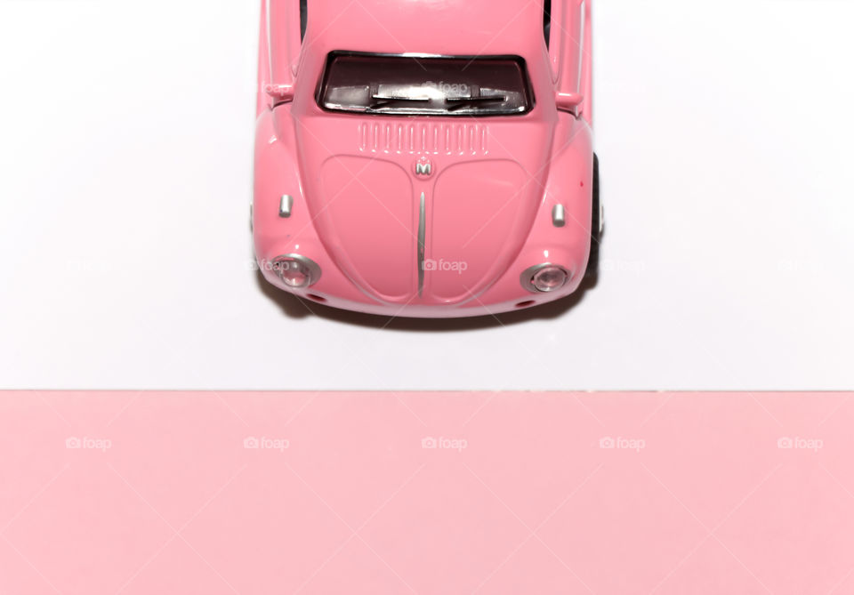 Little pink car toy