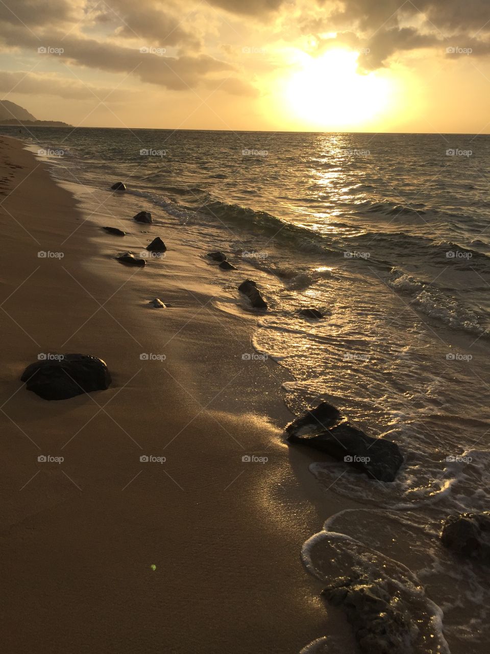 Sunset on the North Shore of Hawaii