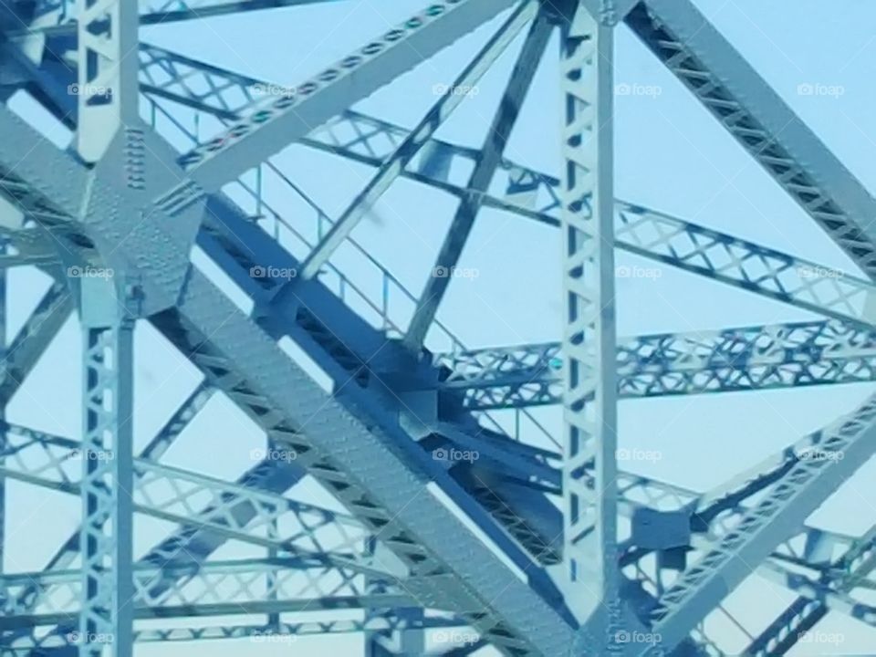 Steel Beams of Bridge