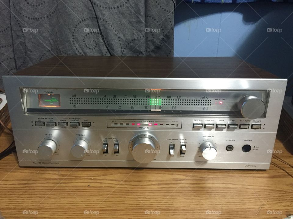 JCPenny 1981 Stereo Receiver Rare 

This is my beauty! No touchy! She's a rare and great sounding receiver with a decent tuner. Rated at "classic" 25 watts per channel, she's as loud as today's 50 watt per channel receivers! They don't give a crap about audio anymore... 