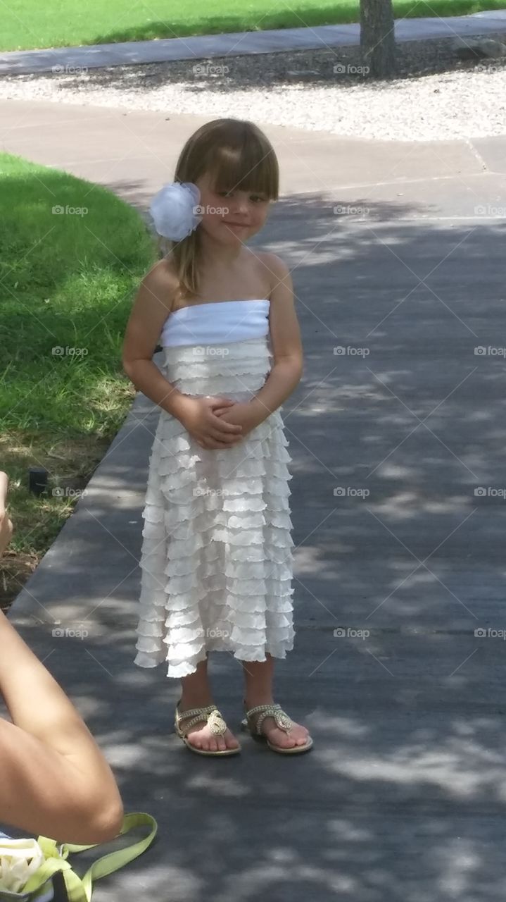 model. she was chosen to do a mini shoot to sell the dress. I snapped this while the photography got ready