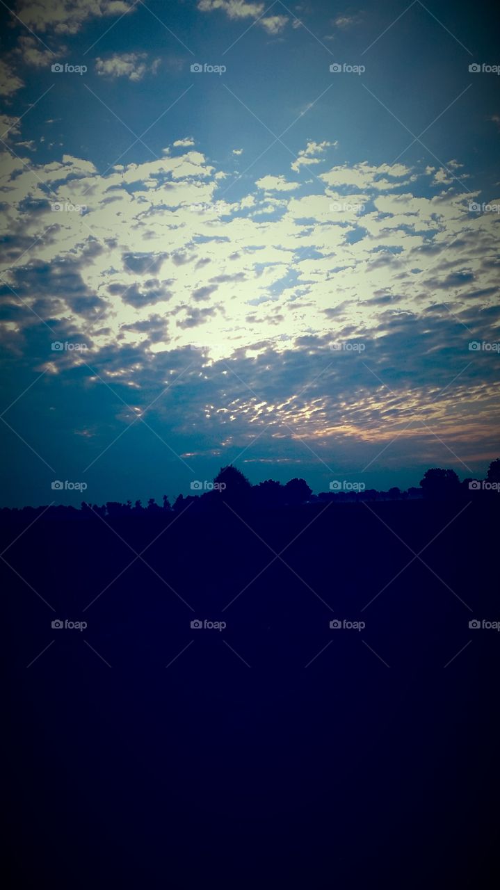 Beautiful cloudy sky. Marianna, Arkanzas