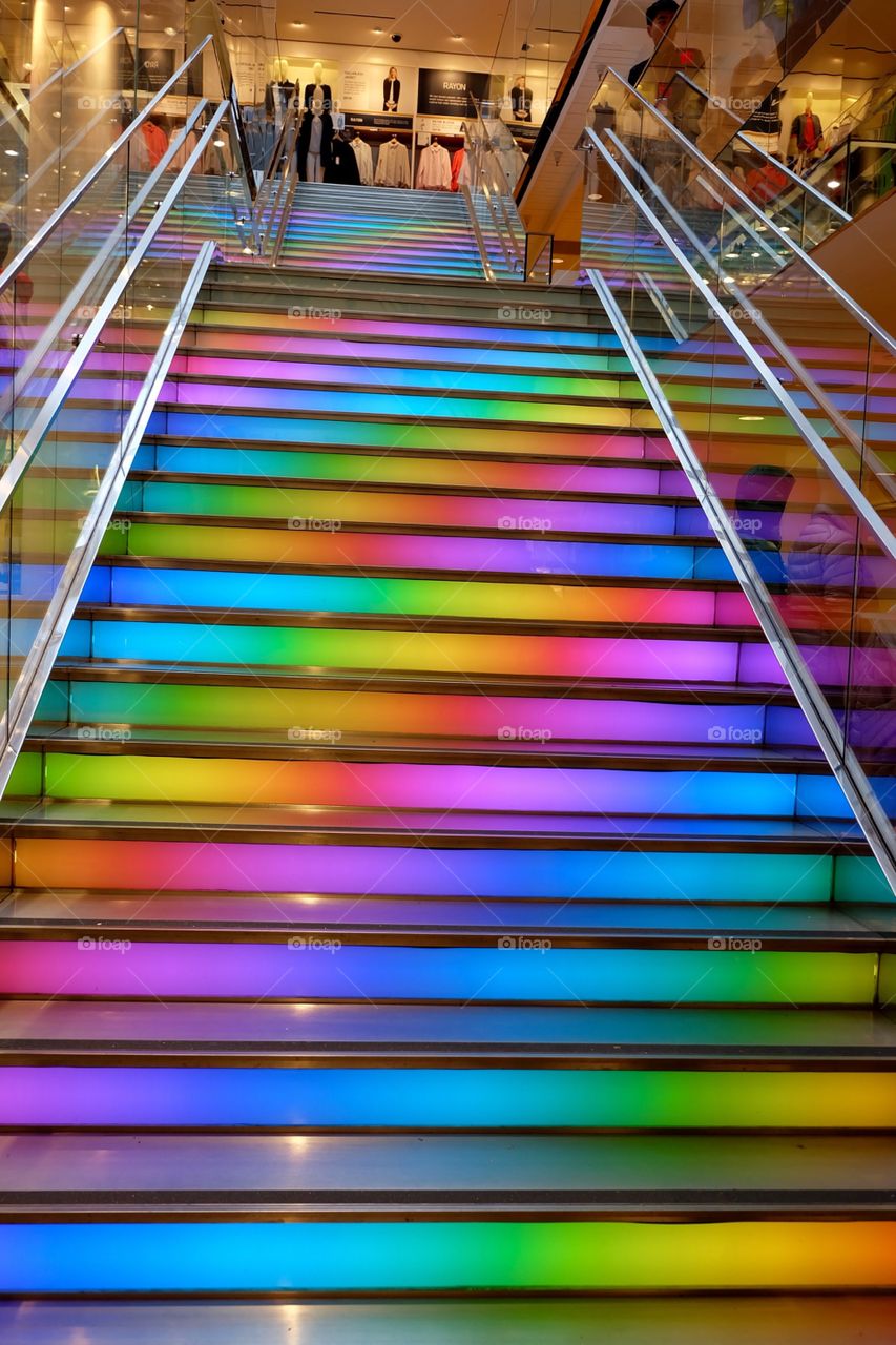 Rainbow staircase 
