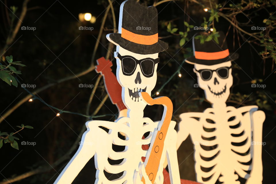 Band of Skeletons. Happy Halloween! 