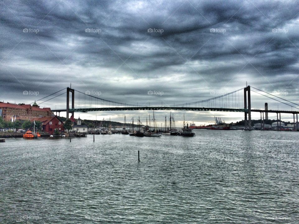 Bridge in the clouds, Gothenburg