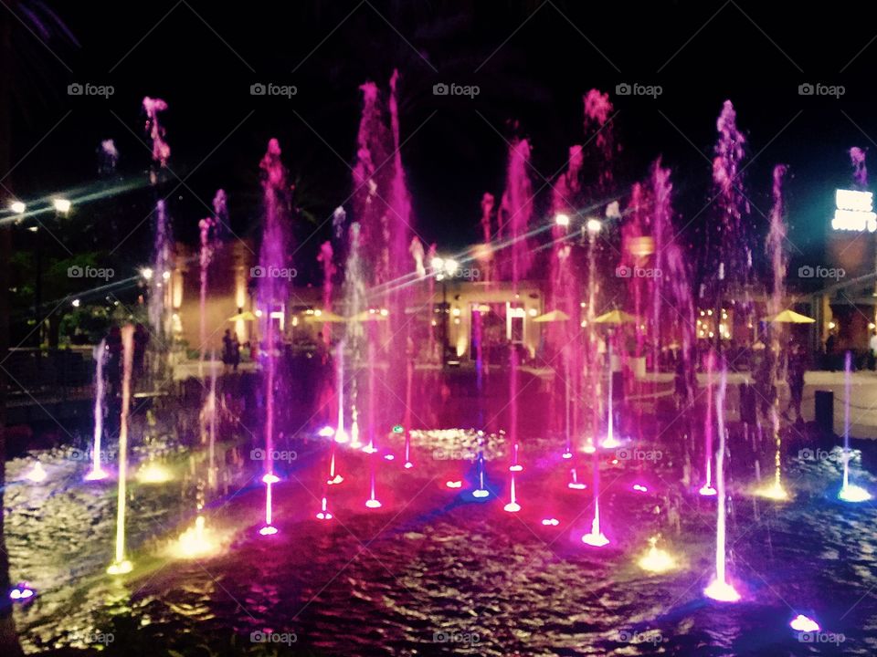 Fountain purple