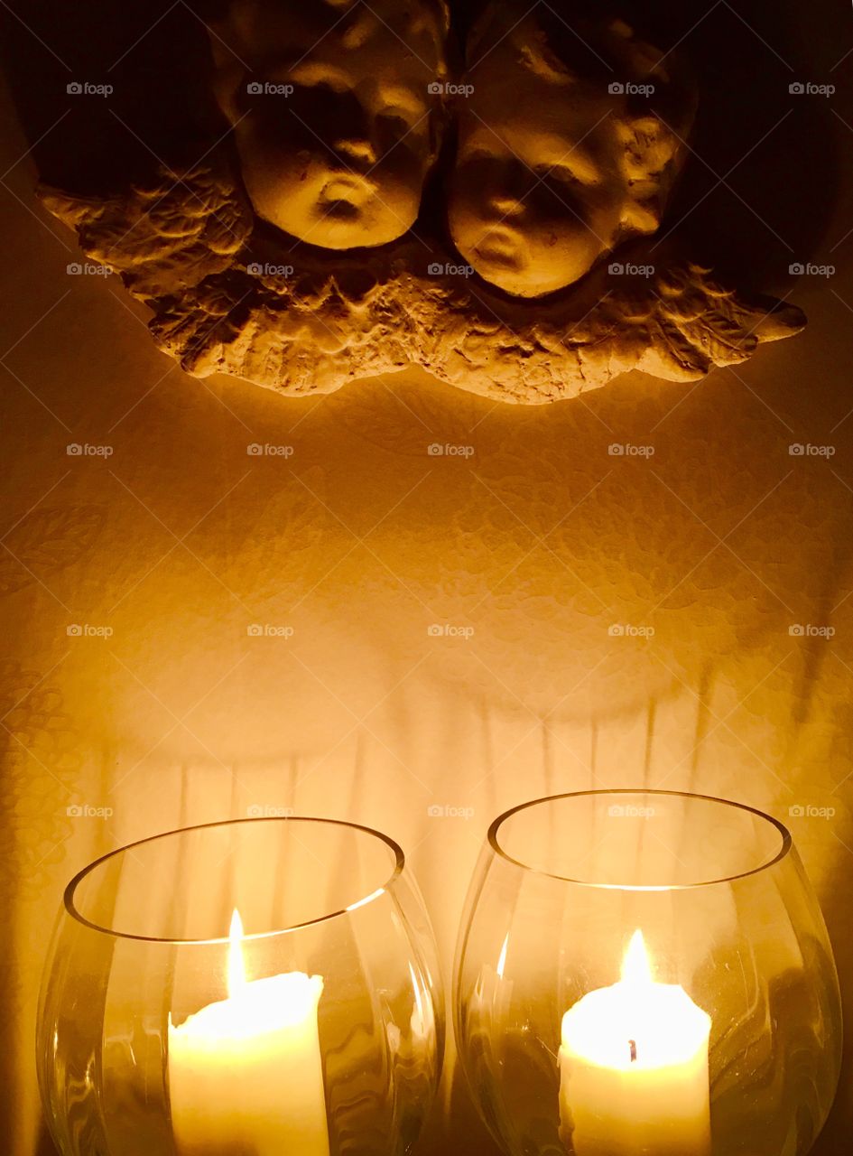 Candles and angels 