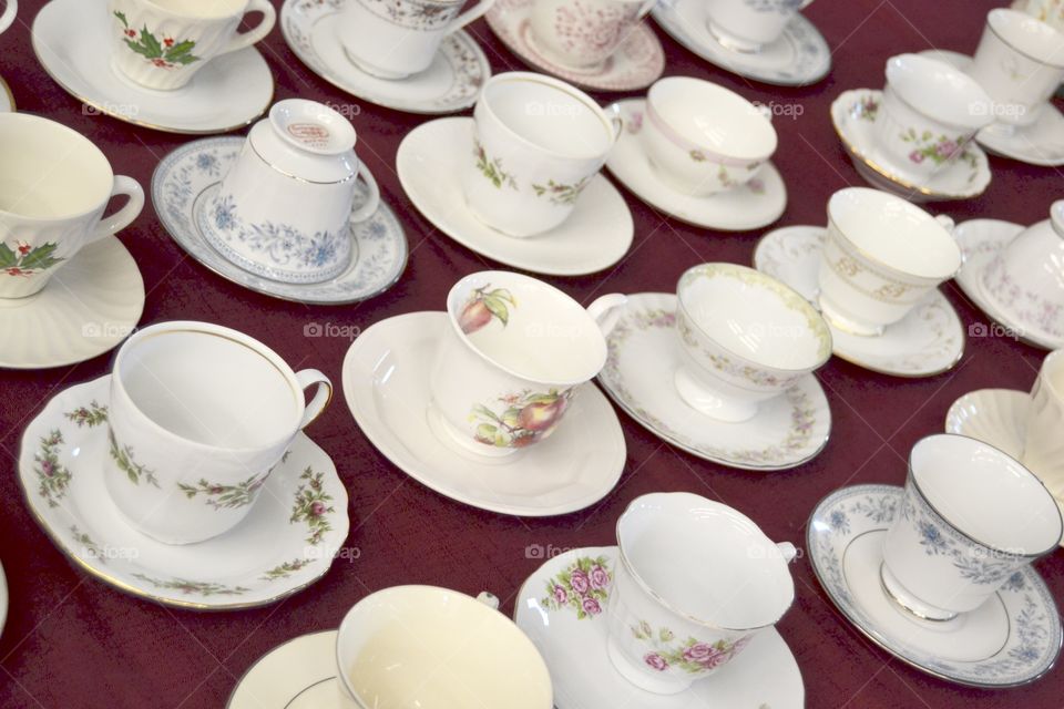 Teacup collection. 