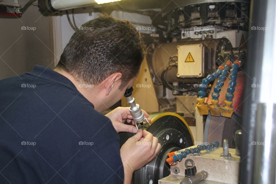 Coating Engineer proofing coating thickness