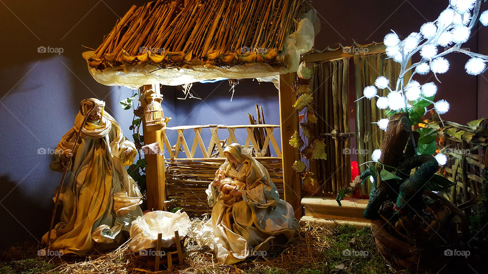 Nativity crib from 100 Presepi in Rome