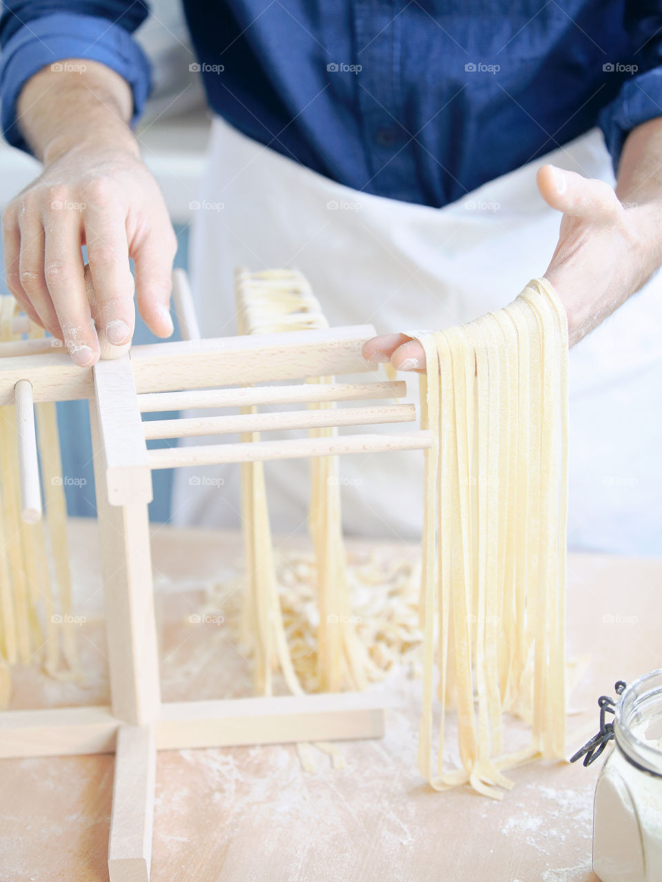 Making pasta 