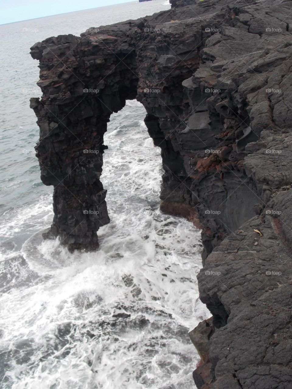 Volcanic archway
