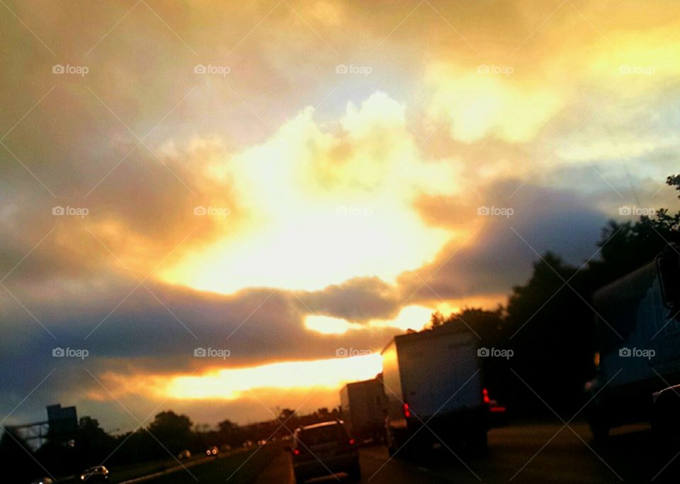 cloudy sky art. I took this pic in New Jersey in August 2015.