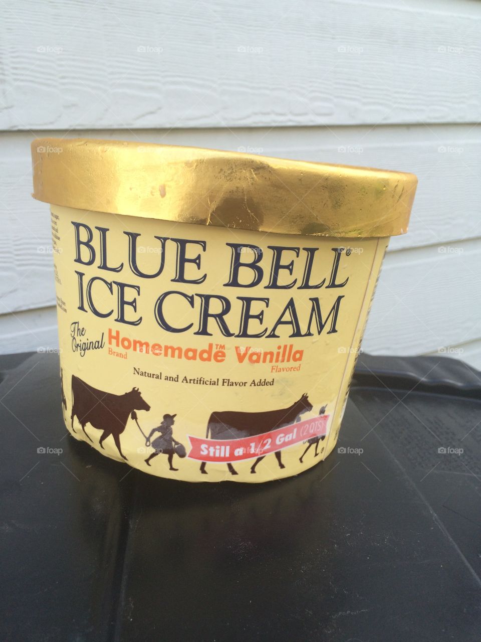 Ice Cream. Bought my first gallon of the "new" blue bell. Enjoyed it.