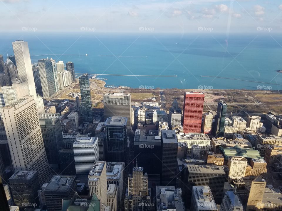 Chicago Illinois skyline from 115th floor