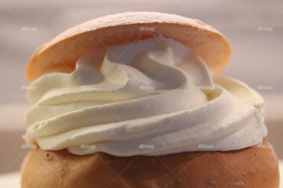 Close-up of semla