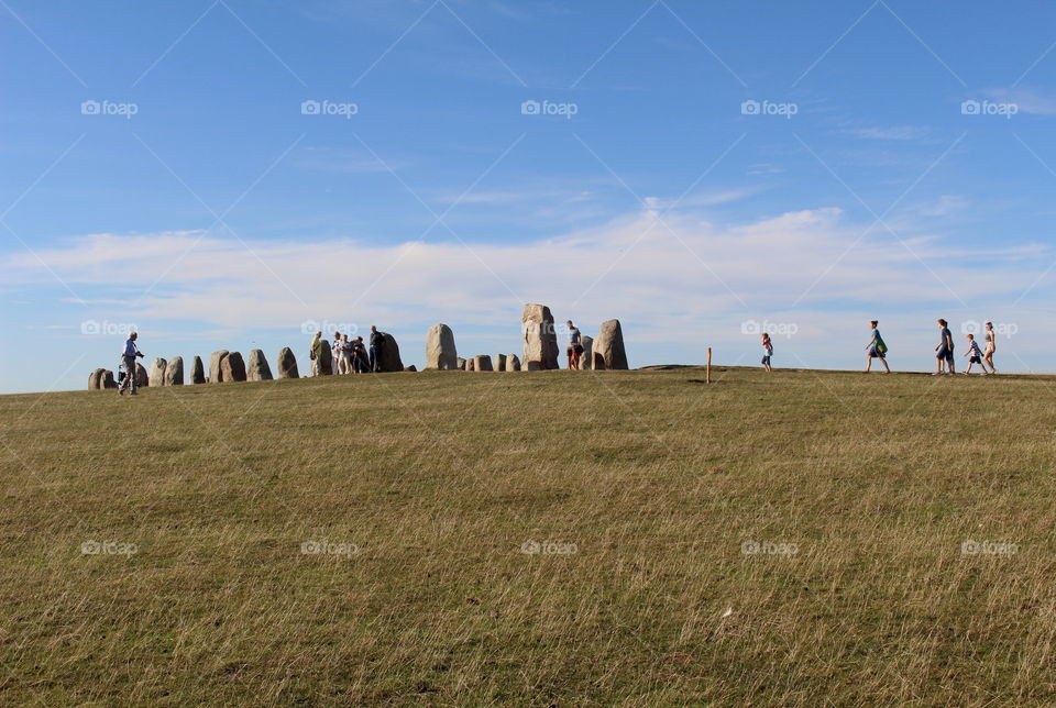 Ale stenar / Ale's stones in Kåseberga, Sweden.