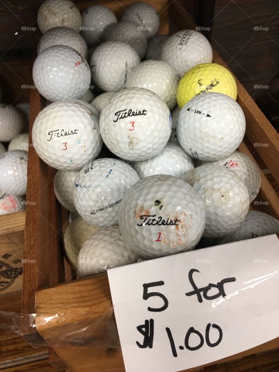Thrift shop golf balls!