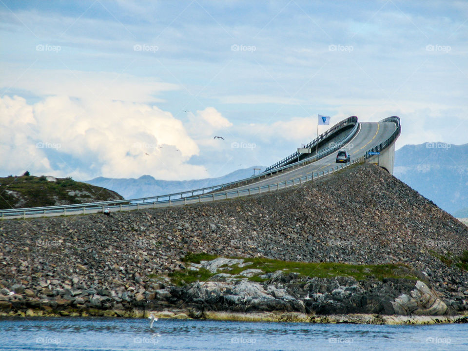 Norwegian Atlantic road bridge