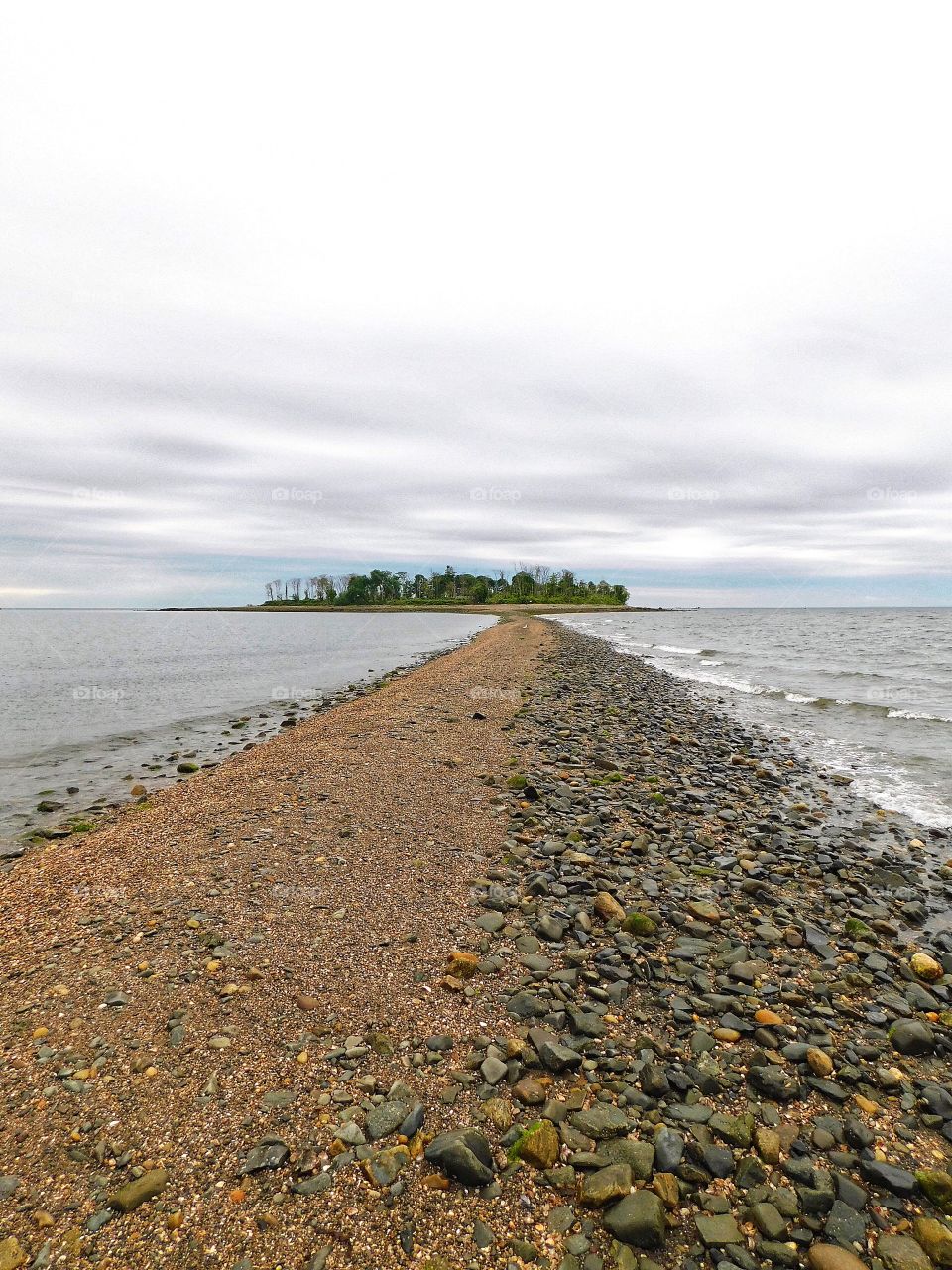 Causeway to Charles Island in Milford, CT