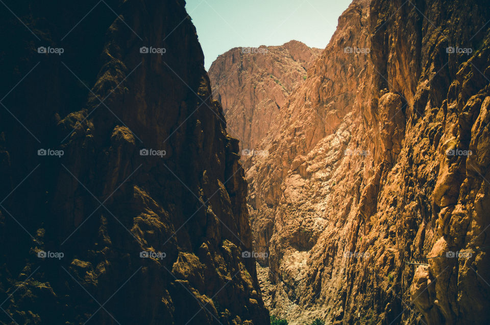 Scenic view of mountain against sky