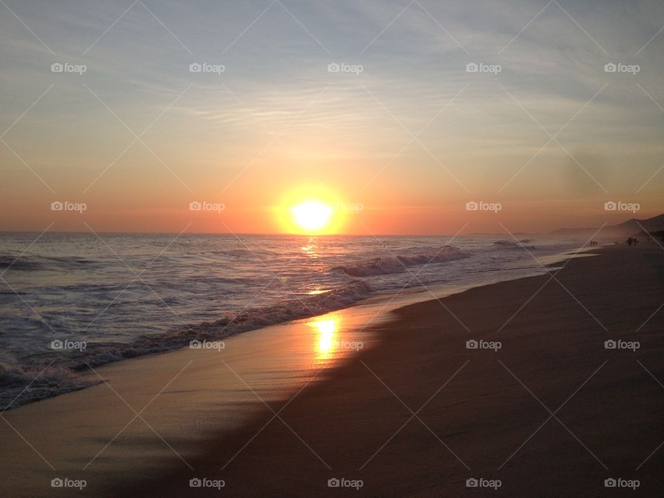 Sunset at the beach