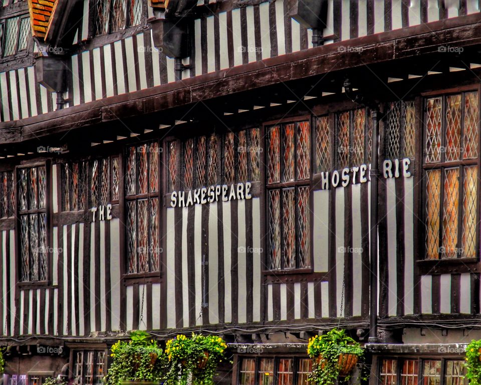 Stratford upon Avon - Tourist town famous for William Shakespeare Warwickshire in the English Midlands England UK  - Streets