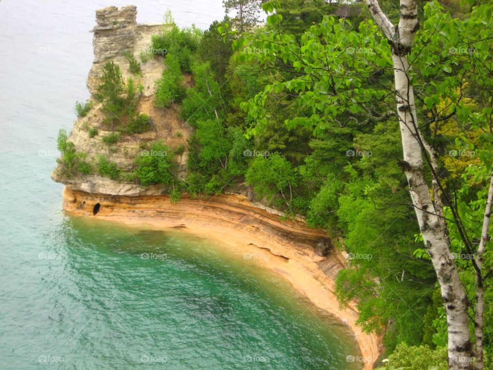 Sandstone Cliffs on Lake Superior 