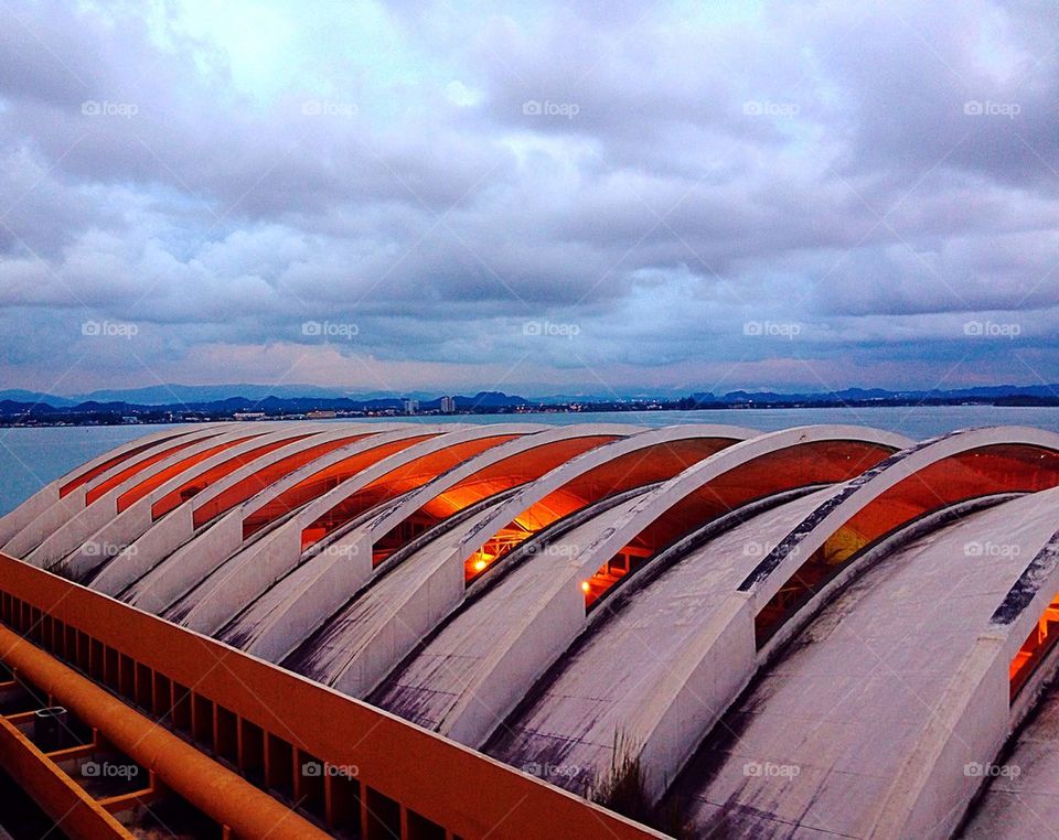 Looking out over the San Juan terminal 