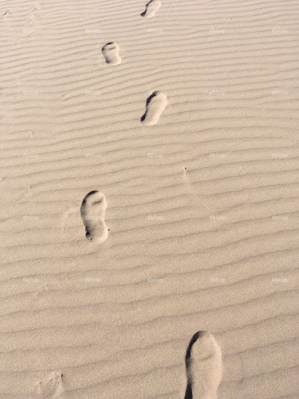 Footsteps on the sand 