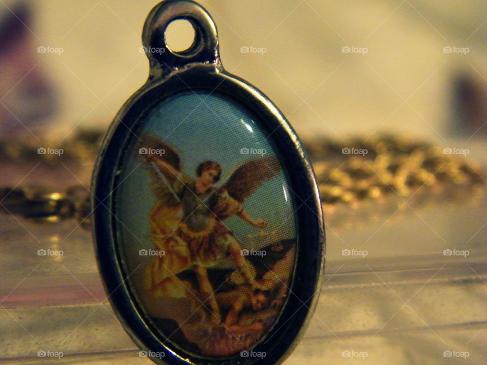 Staint Michael pendant. The angels are watching over you.
