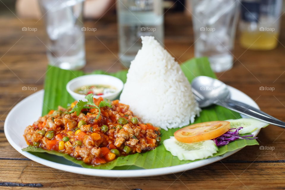 Thai spicy disc.