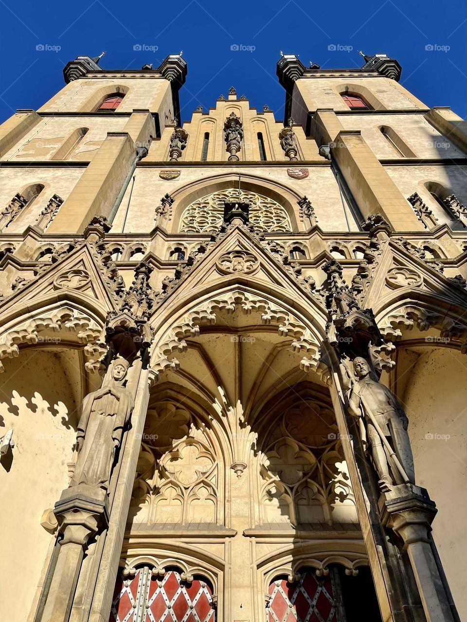 Catholic cathedral bottom view 